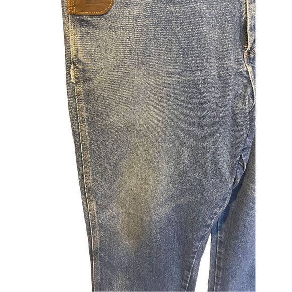 Wrangler Men's Riggs Workwear Jeans Leather Hook Tool Pockets Denim Straight Leg - Picture 11 of 14